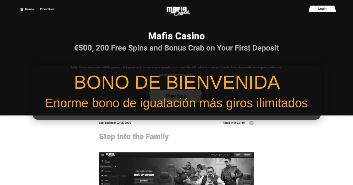 Mafia Casino Online banner